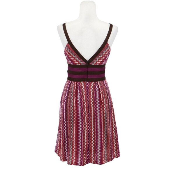 Kay Unger Babydoll Dress Womens 2 Multi Boho Resort Brunch Cocktail Going Out - Picture 3 of 16